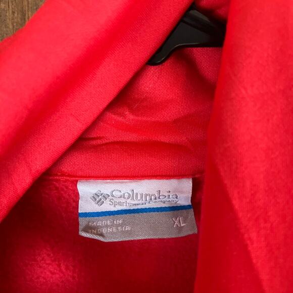 Columbia Womens Vest Jacket Red Fleece Zipped Pockets Full Zip Stretch XL - Picture 6 of 12